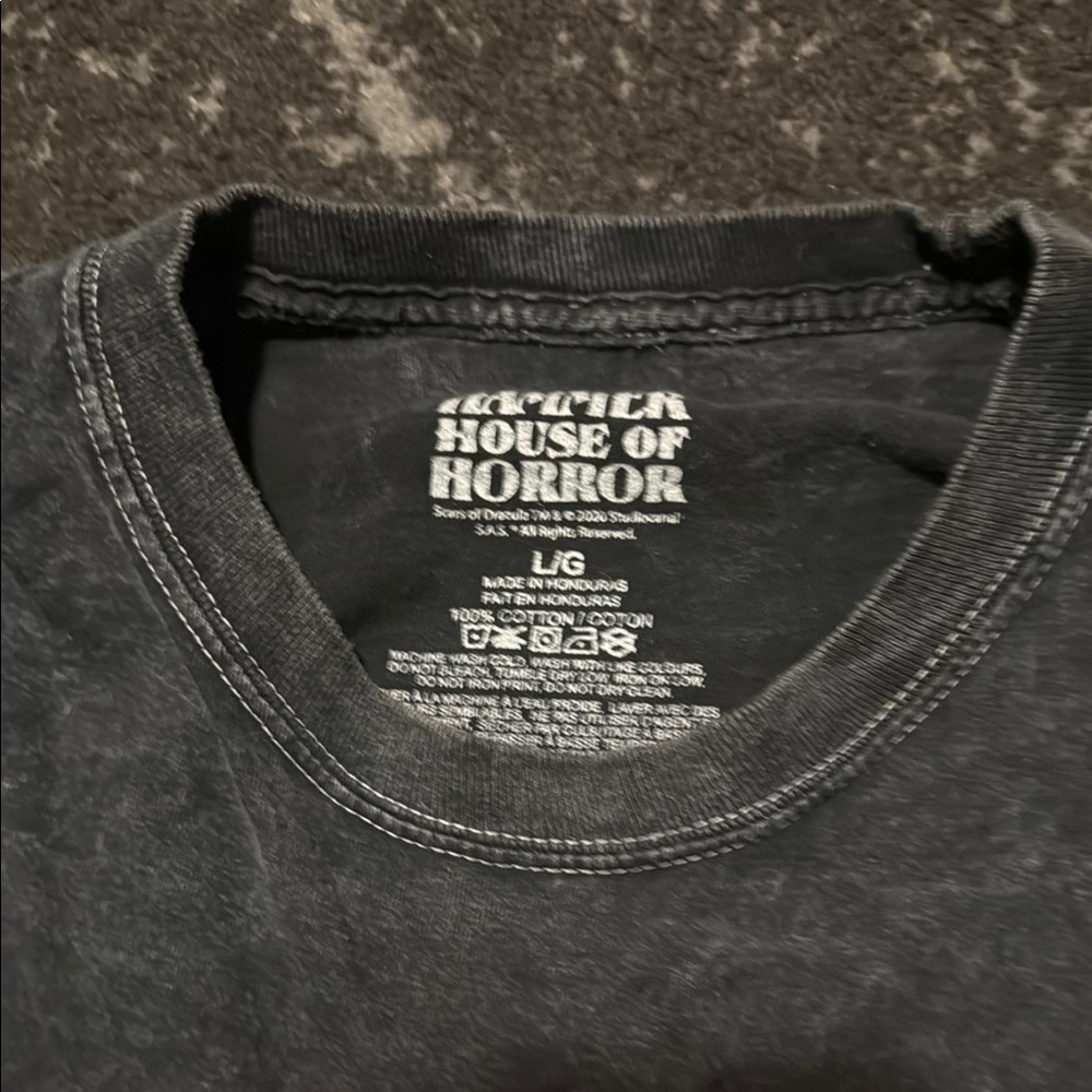 Horror Graphic Black T-Shirt - Picture 2 of 2